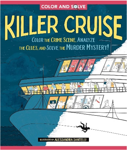 《填色解谜：致命游轮——填色犯罪现场，分析线索，破解谋杀谜案！》